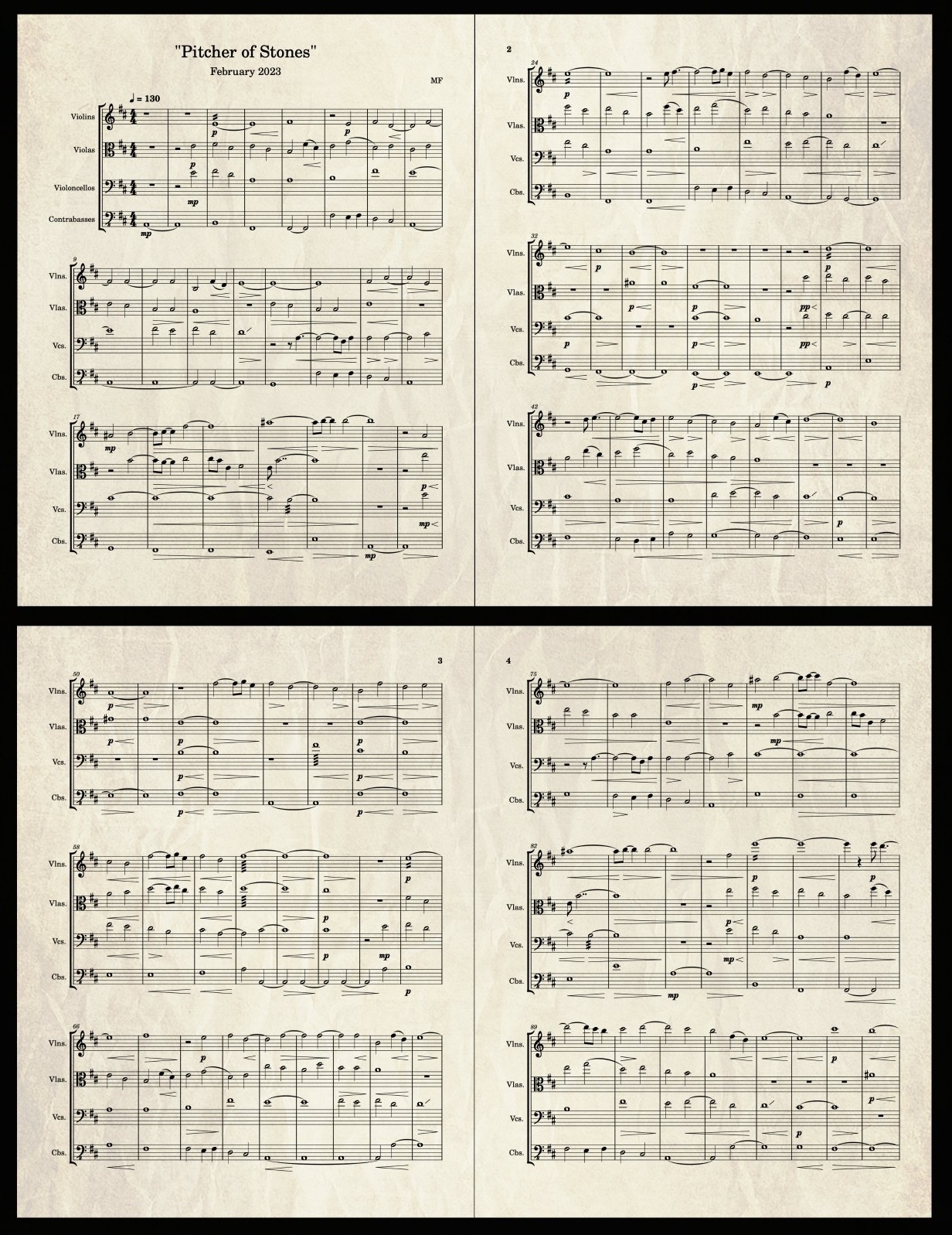 Under After • Wrote and released a string quartet