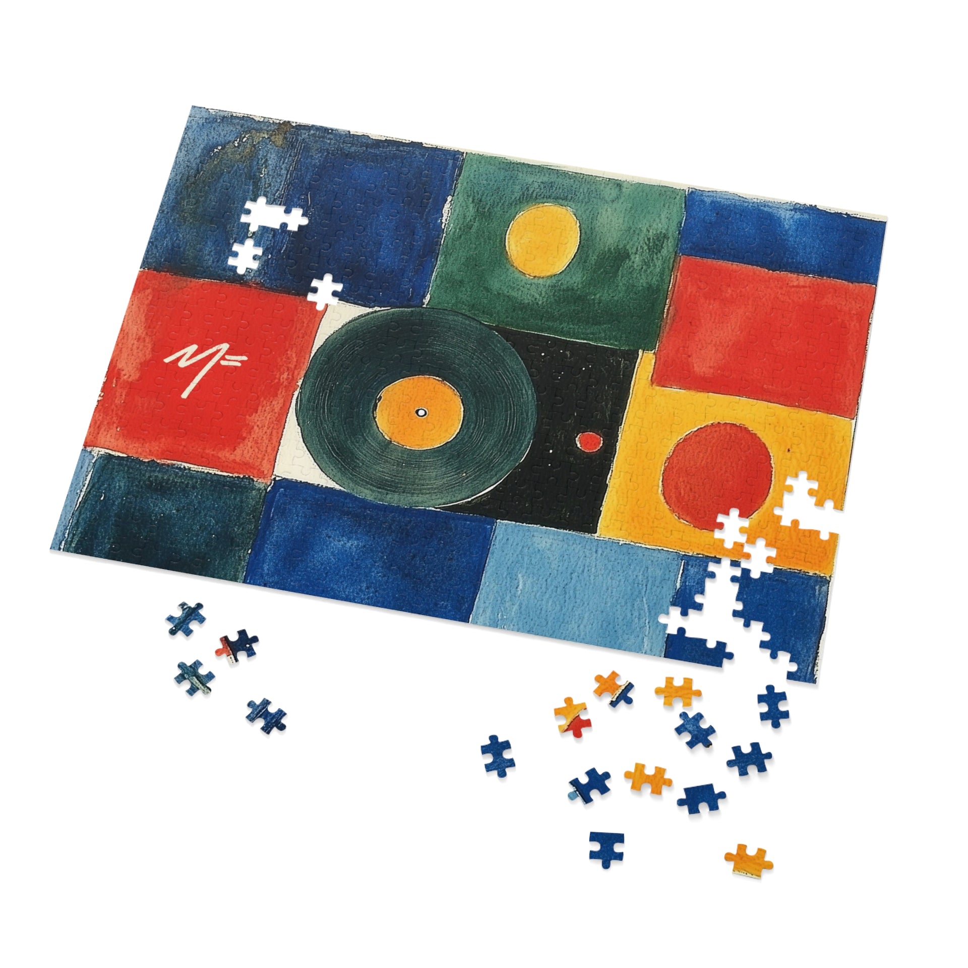 Under After • Turned abstract record art into a 500-piece jigsaw puzzle