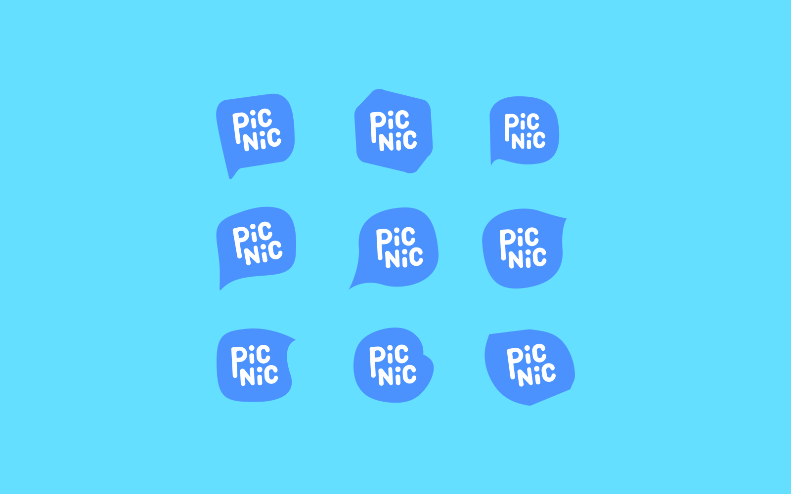 Picnic donation app brand color palette and visual system