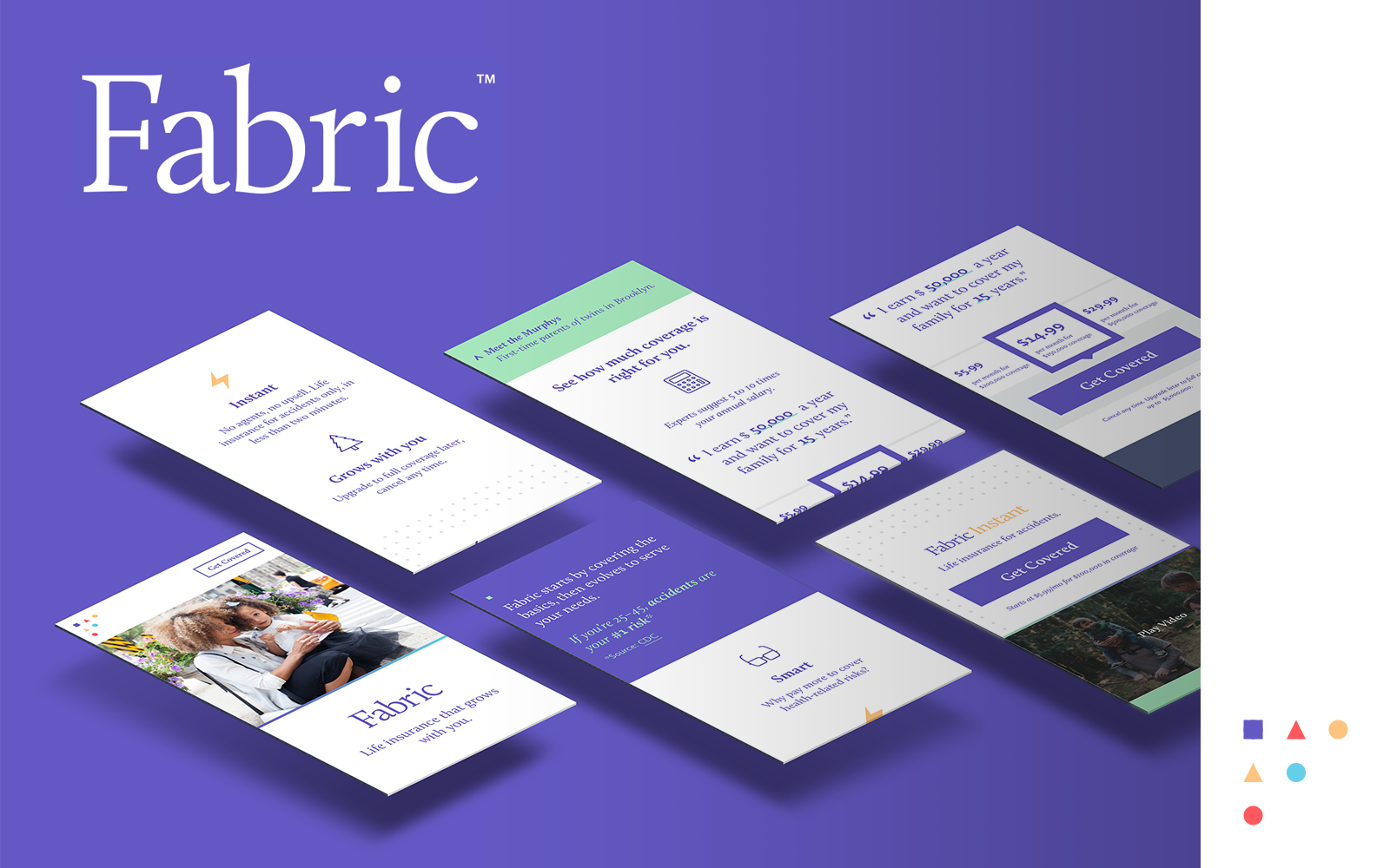 Under After • Visual identity for insurtech platform offering instant term life insurance coverage