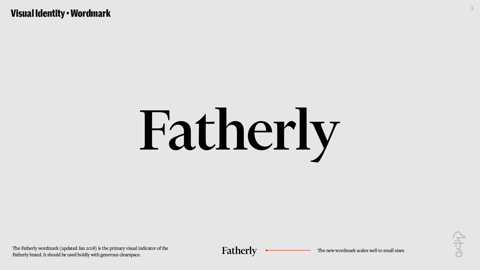 Fatherly visual identity applications