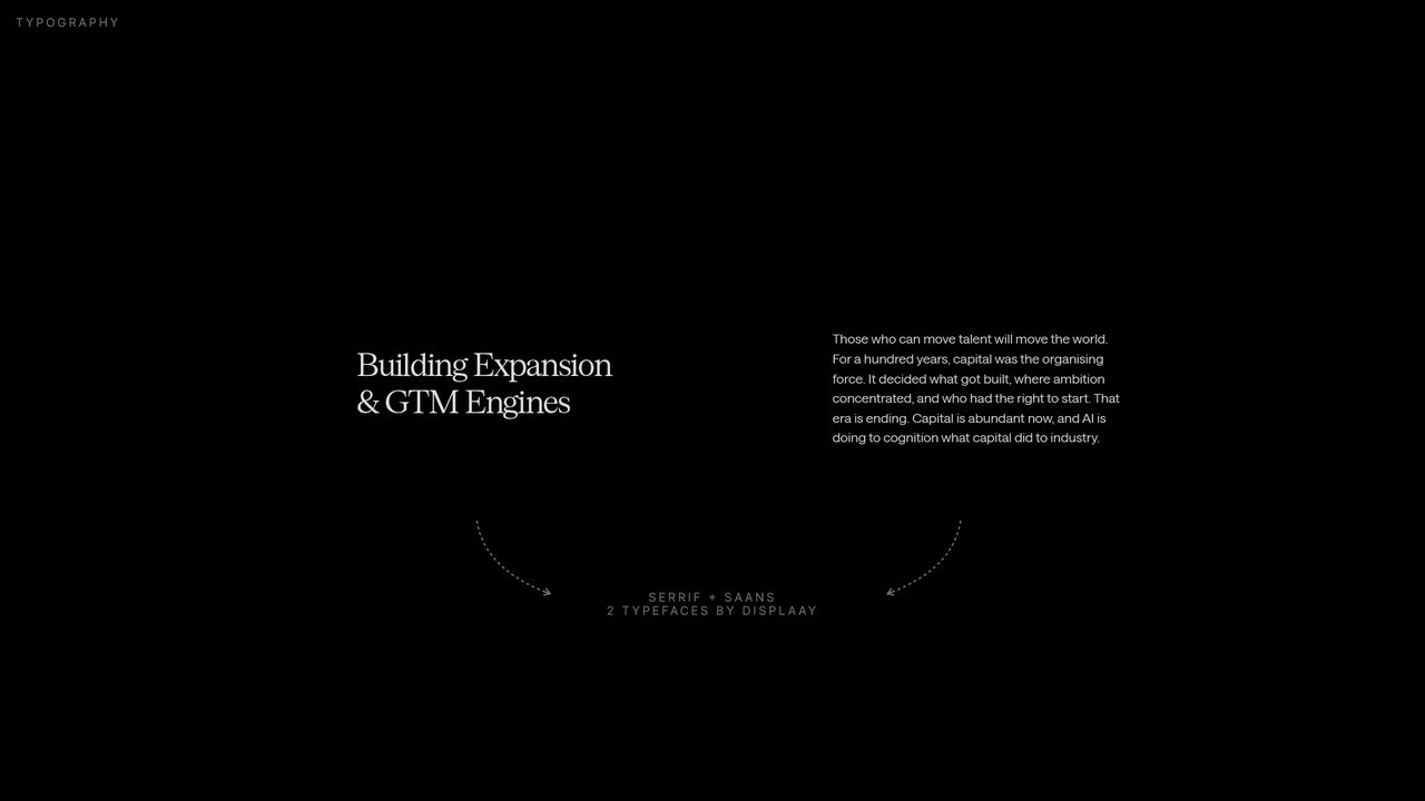 Reasoning Project typography: a serif and sans system from Displaay
