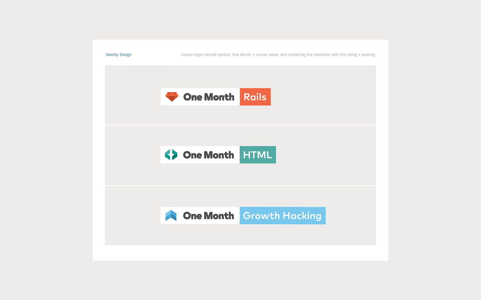 One Month design by Under After