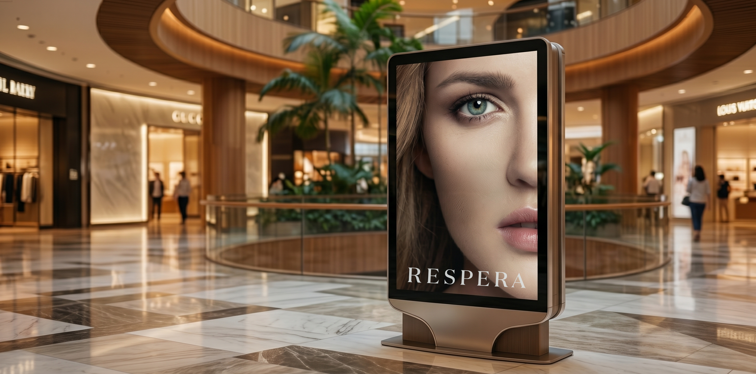 Respera brand identity applied across product usage